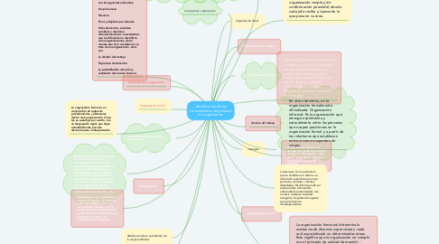 Mind Map: identificación de las características del proceso de organizacion