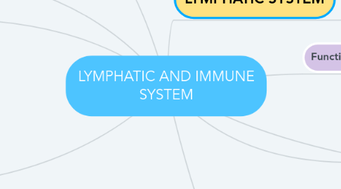 Mind Map: LYMPHATIC AND IMMUNE SYSTEM