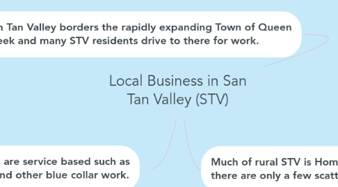 Mind Map: Local Business in San Tan Valley (STV)