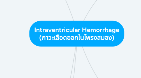 Mind Map: Intraventricular Hemorrhage (ภาวะเลือดออกในโพรงสมอง)