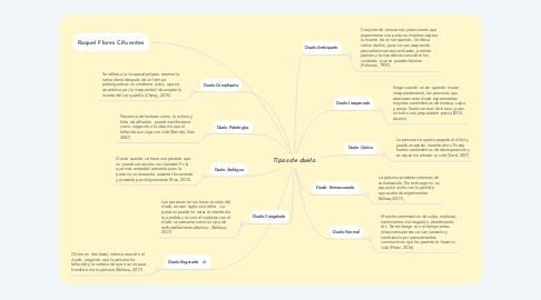 Mind Map: Tipos de duelo