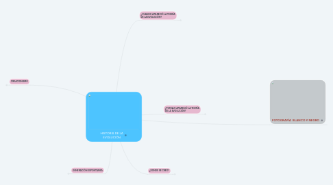 Mind Map: HISTORIA DE LA EVOLUCIÓN