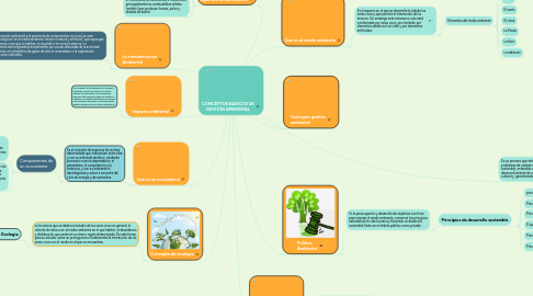 Mind Map: CONCEPTOS BASICOS DE GESTIÒN AMBIENTAL