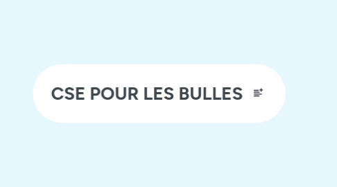 Mind Map: CSE POUR LES BULLES