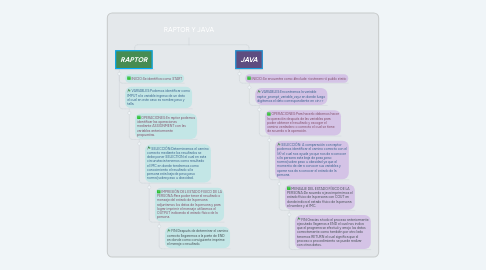 Mind Map: RAPTOR Y JAVA