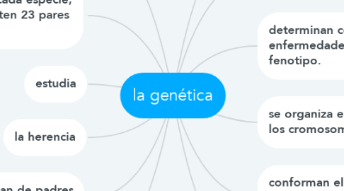 Mind Map: la genética