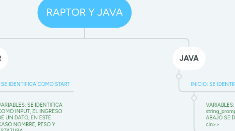 Mind Map: RAPTOR Y JAVA