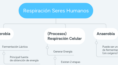 Mind Map: Respiración Seres Humanos