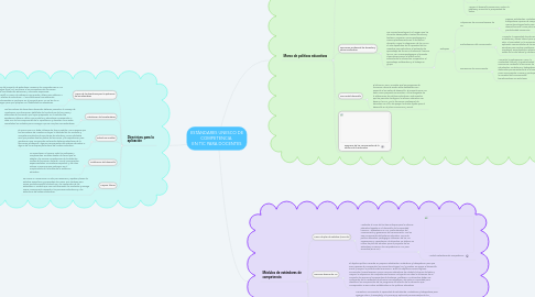 Mind Map: ESTÁNDARES UNESCO DE COMPETENCIA EN TIC PARA DOCENTES
