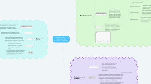 Mind Map: ESTÁNDARES UNESCO DE COMPETENCIA  EN TIC PARA DOCENTES