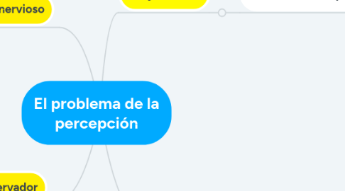 Mind Map: El problema de la percepción