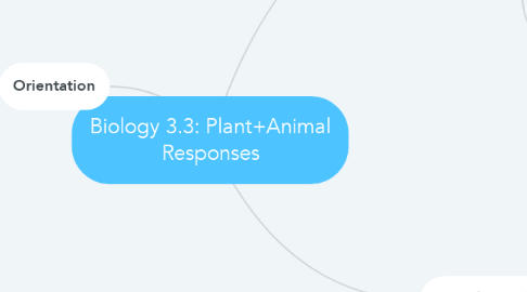 Mind Map: Biology 3.3: Plant+Animal Responses