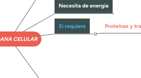 Mind Map: MEMBRANA CELULAR