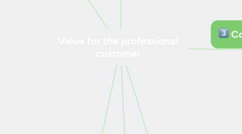 Mind Map: Value for the professional customer