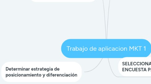 Mind Map: Trabajo de aplicacion MKT 1