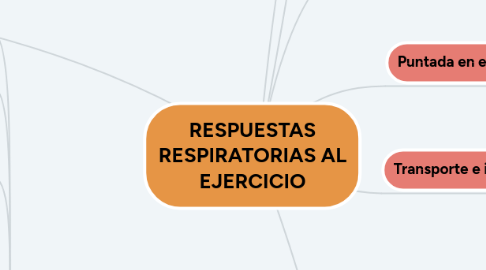 Mind Map: RESPUESTAS RESPIRATORIAS AL EJERCICIO