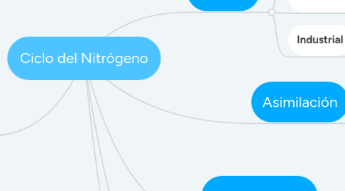 Mind Map: Ciclo del Nitrógeno