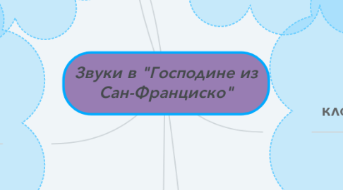 Mind Map: Звуки в "Господине из Сан-Франциско"