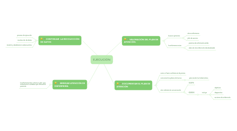 Mind Map: EJECUCIÓN