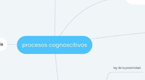 Mind Map: procesos cognoscitivos