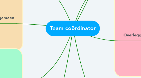 Mind Map: Team coördinator