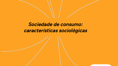 Mind Map: Sociedade de consumo: características sociológicas