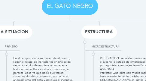 Mind Map: EL GATO NEGRO