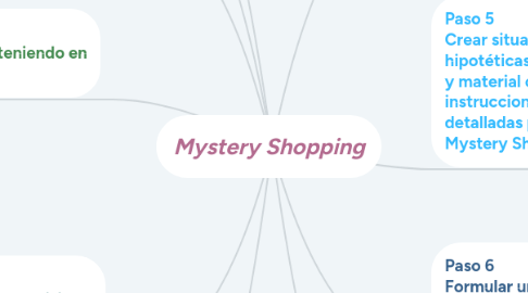 Mind Map: Mystery Shopping