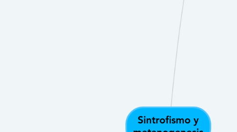 Mind Map: Sintrofismo y metanogenesis