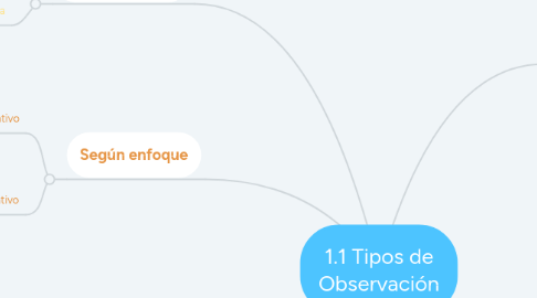 Mind Map: 1.1 Tipos de Observación