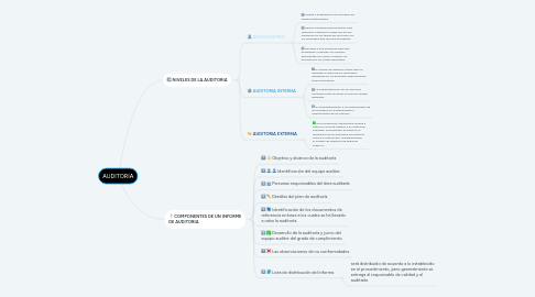 Mind Map: AUDITORIA