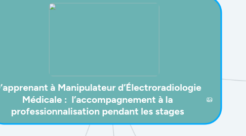 Mind Map: D’apprenant à Manipulateur d’Électroradiologie Médicale :  l’accompagnement à la professionnalisation pendant les stages