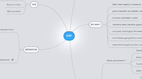 Mind Map: ERP