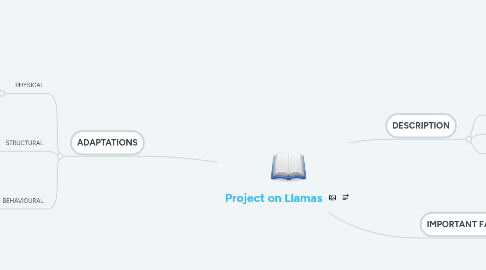 Mind Map: Project on Llamas