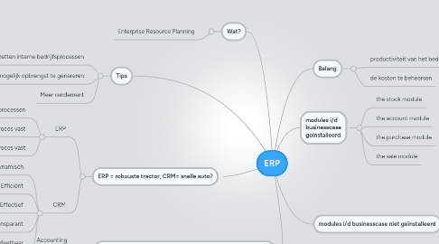 Mind Map: ERP