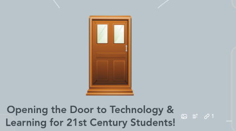 Mind Map: Opening the Door to Technology & Learning for 21st Century Students!