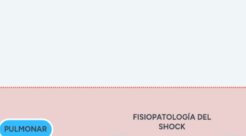 Mind Map: FISIOPATOLOGÍA DEL SHOCK