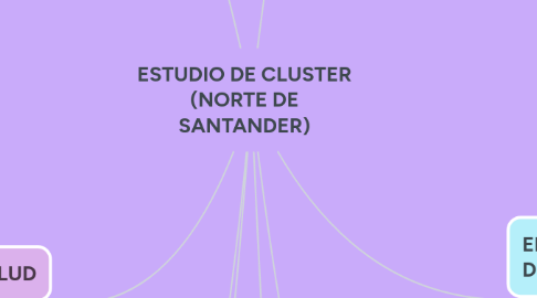 Mind Map: ESTUDIO DE CLUSTER (NORTE DE SANTANDER)