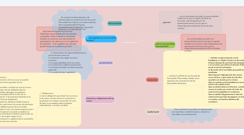 Mind Map: sociedad anonima