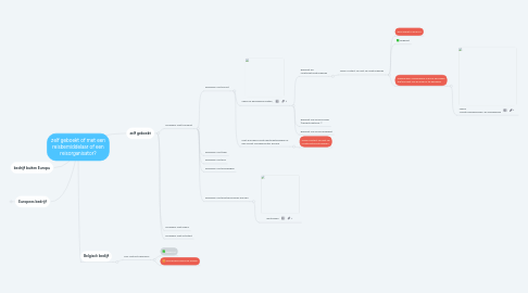 Mind Map: zelf geboekt of met een reisbemiddelaar of een reisorganisator?