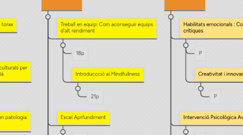 Mind Map: Cronograma 2019 Unitat Formació