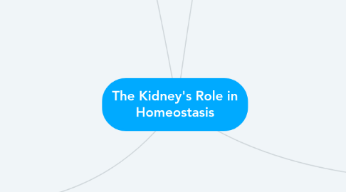 Mind Map: The Kidney's Role in Homeostasis