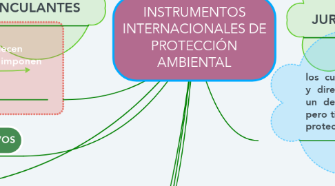 Mind Map: INSTRUMENTOS INTERNACIONALES DE PROTECCIÓN AMBIENTAL