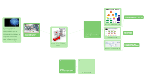 Mind Map: MODELOS DE BASE DE DATOS