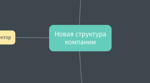 Mind Map: Новая структура компании