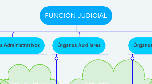 Mind Map: FUNCIÓN JUDICIAL