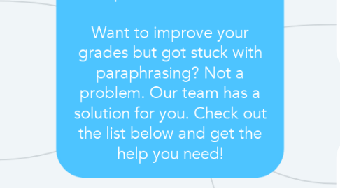 Mind Map: 5 Advanced Tips on How to Rephrase Sentences    Want to improve your grades but got stuck with paraphrasing? Not a problem. Our team has a solution for you. Check out the list below and get the help you need!