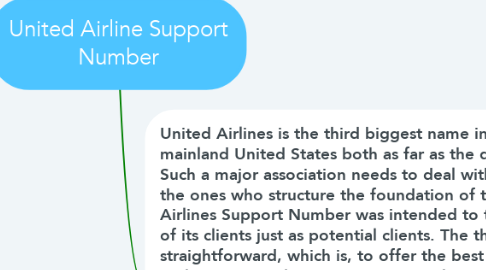 Mind Map: United Airline Support Number