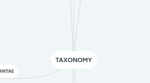 Mind Map: TAXONOMY