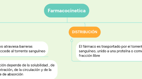 Mind Map: Farmacocinetica